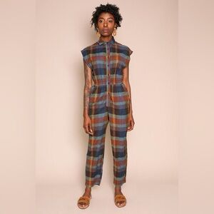 Ace & Jig Multicolor Plaid Jumpsuit